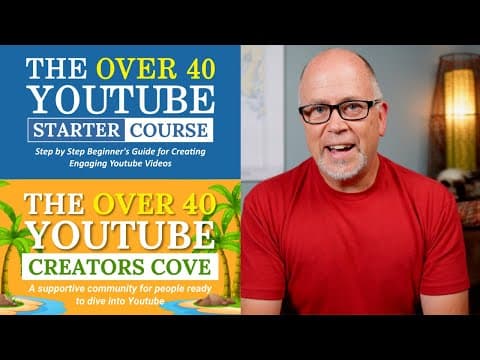 Over 40 Youtube STARTER COURSE and CREATORS COVE